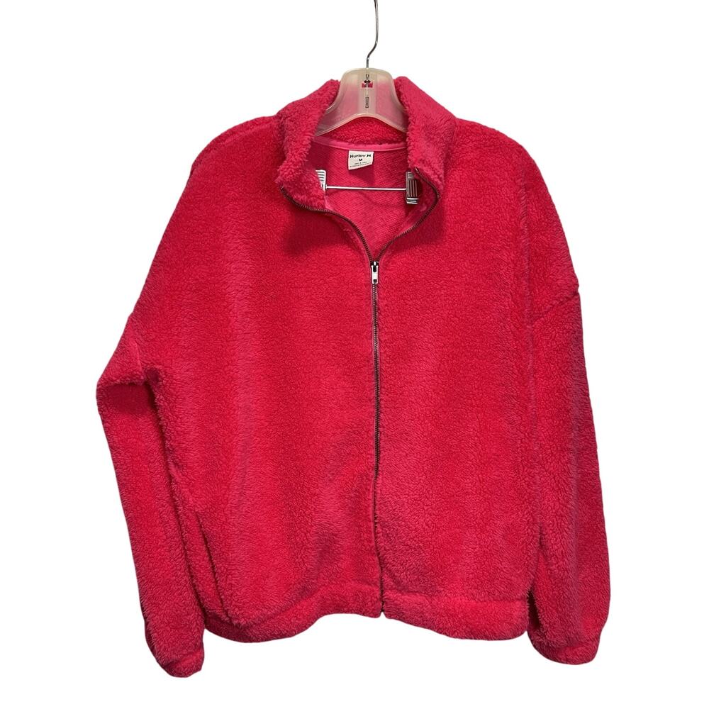 Hurley Fleece Pullover Fushia Pink Size M